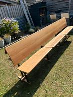 Kerkbank uit noordwest Frankrijk 3.2 mtr lang, Tuin en Terras, Tuinbanken, Ophalen, Gebruikt, Hout