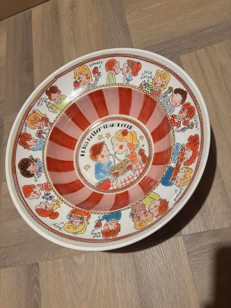 Blond Amsterdam Fruit Pasta Schaal - Nieuwstaat, Ophalen, Porselein of Keramiek, Schaal, Rond
