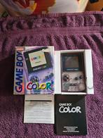 Gameboy Color Transparant Purple CIB, Spelcomputers en Games, Spelcomputers | Nintendo Game Boy, Ophalen of Verzenden, Zo goed als nieuw