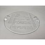 # Glazen kaasplateau. Kaasplank van glas, Huis en Inrichting, Keuken | Servies, Ophalen of Verzenden, Overige stijlen, Glas, Schaal of Schalen