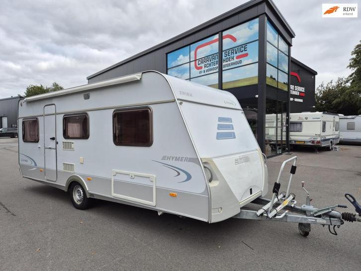 Eriba - Hymer 532 Enkele - losse bedden of XXL bed & luifel, Caravans en Kamperen, Caravans, Bedrijf, tot en met 4, 1000 - 1250 kg