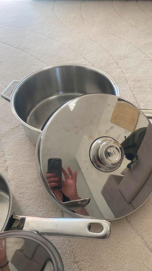 Simtronic pan, Huis en Inrichting, Keuken | Potten en Pannen, Zo goed als nieuw, Pannenset, Rvs, Ophalen of Verzenden