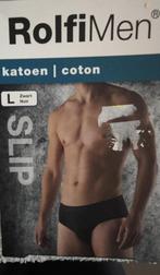 Heren slip zwart katoen maat L nieuw, Ophalen, Zwart, Slip