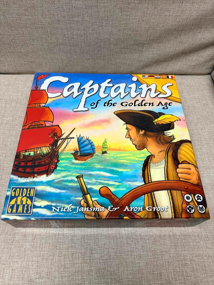 Captains of the Golden Age + uitbreiding - Strategiespel, Hobby en Vrije tijd, Gezelschapsspellen | Bordspellen, Gebruikt, Drie of vier spelers