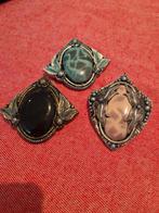 Vintage Broches Set van 3, Sieraden, Tassen en Uiterlijk, Broches, Overige materialen, 4 tot 7 cm, Overige kleuren, Ophalen of Verzenden