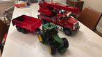 Bruder kraanwagen (02826) en Tractor + aanhanger (2057), Ophalen, Zo goed als nieuw