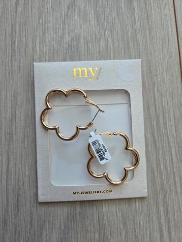 Nieuw Oorbellen MyJewellery goud kleurig bloem groot beschikbaar voor biedingen