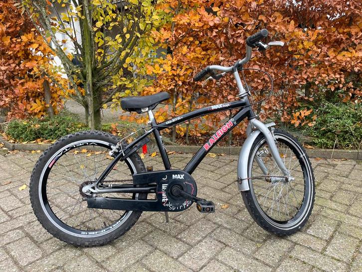 Raleigh max jongensfiets, Fietsen en Brommers, Fietsen | Jongens, Gebruikt, 20 inch, Handrem, Ophalen