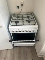 Gasfornuis + elektrische oven, Witgoed en Apparatuur, 4 kookzones, Vrijstaand, 85 tot 90 cm, Ophalen of Verzenden