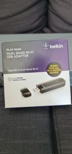 Belkin Play N600 Dual-Band Wi-Fi USB Adapter, Ophalen of Verzenden, Nieuw, Extern, Belkin