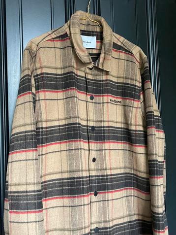 Woodbird beige geruite flanellen shacket overshirt jas beschikbaar voor biedingen
