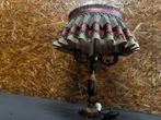 Vintage Messing Lamp met Originele Kap - ReK4, Gebruikt, Ophalen of Verzenden, X, Minder dan 100 cm