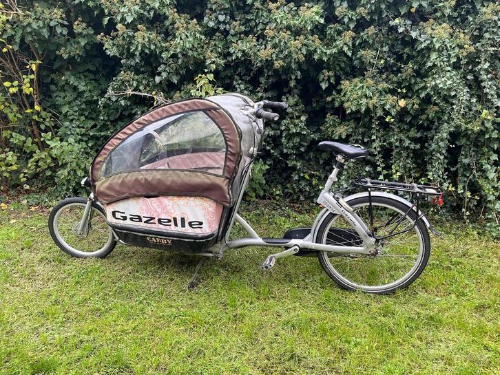 Gazelle Cabby bakfiets, Fietsen en Brommers, Fietsen | Bakfietsen, Gebruikt, Gazelle, 3 kinderen, Ophalen
