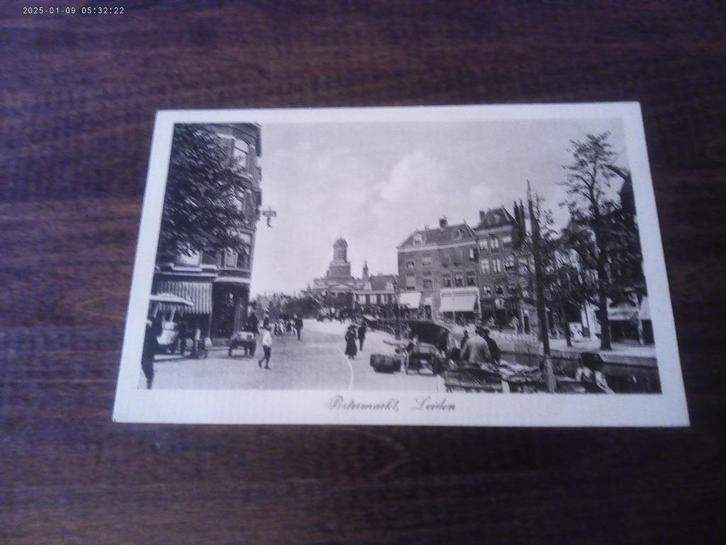 J33 - Leiden - Botermarkt - Mooi/Oud, Verzamelen, Ansichtkaarten | Nederland, Zuid-Holland, Verzenden