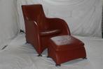 Originele Gerard vd Berg Montis Loge Leren Fauteuil + Hocker, Huis en Inrichting, Ophalen, Design Klassieker, Steenstraat 2 Dongen