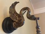 Douchelamp Wandlamp Muurlamp Messing Zwaan  Frans, Antiek en Kunst, Ophalen of Verzenden