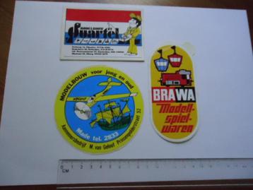 sticker oud Modelbouw modelspoor trein brawa rc auto vliegtu beschikbaar voor biedingen