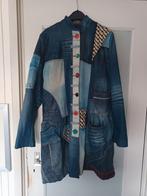 Unieke Denim Patchwork Jas van Desigual, Maat 38/40 (M), Blauw, Ophalen of Verzenden, Desigual