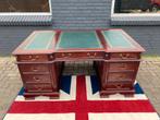 Prachtige Engelse Chesterfield Bureau groen inleg, Huis en Inrichting, Bureaus, Ophalen of Verzenden, Bureau