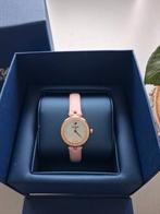 Rosé Swarovski Horloge - Zo goed als nieuw!, Overige merken, Overige materialen, Leer, Polshorloge