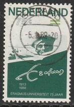 Nederland 1988 1412 Erasmus, Gest Sittard, Postzegels en Munten, Postzegels | Nederland, Ophalen of Verzenden, Na 1940, Gestempeld