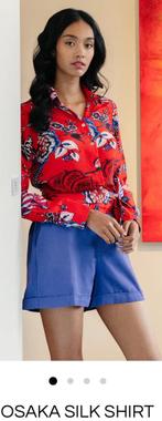 Tangerine Road Rode Zijden Blouse Maat S/M, Ophalen of Verzenden, Maat 36 (S), Rood, Onbekend