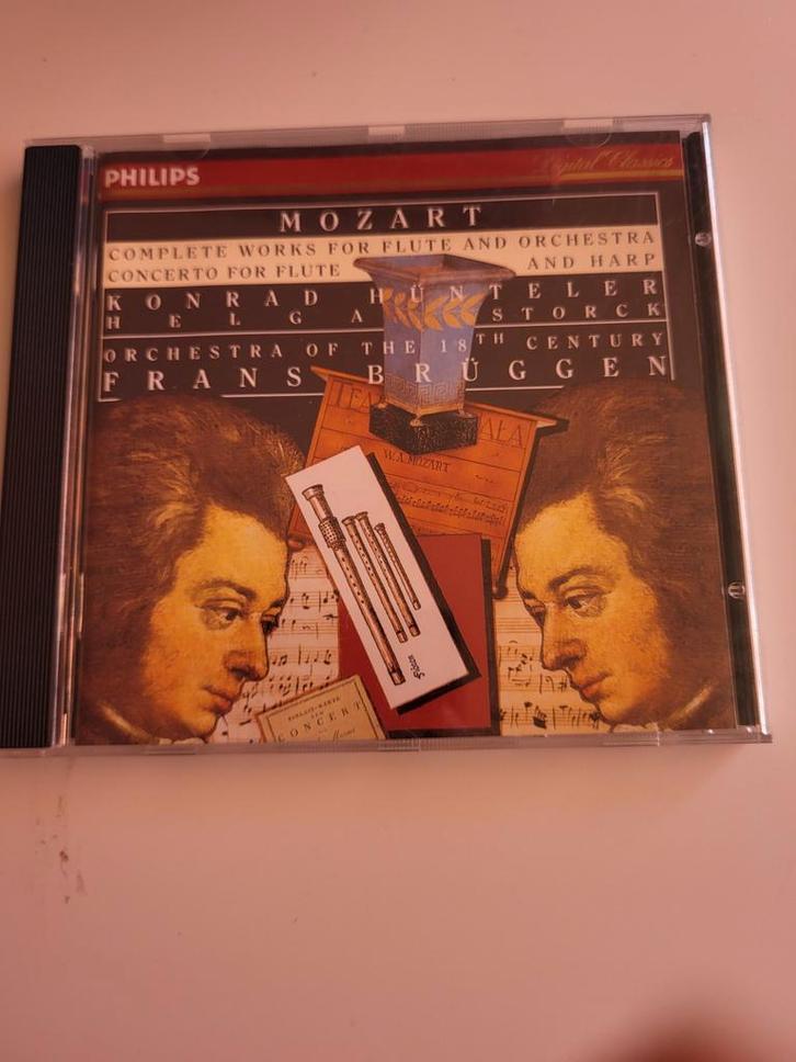 Mozart - Complete Works for Flute & Harp - Brüggen, Cd's en Dvd's, Cd's | Klassiek, Gebruikt, Kamermuziek, Classicisme, Ophalen of Verzenden