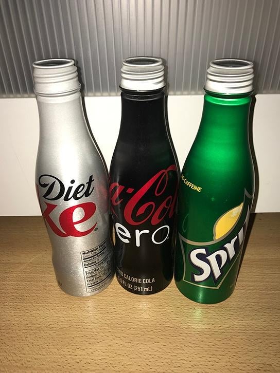 3x Design Coca Cola Sprite flesjes uit USA, Ophalen of Verzenden, Zo goed als nieuw