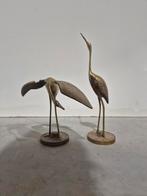 Een paar vintage messing regency kraanvogels, Ophalen of Verzenden