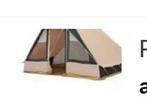 Piramide tent katoen incl luifel, Ophalen, Gebruikt, Tot en met 4