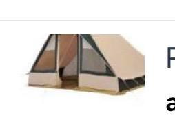 Piramide tent katoen incl luifel, Caravans en Kamperen, Tenten, tot en met 4, Gebruikt, Ophalen