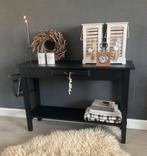 Sidetable Black & Wood & Tuigleer Tafel, Huis en Inrichting, Tafels | Sidetables, Ophalen of Verzenden, Zo goed als nieuw