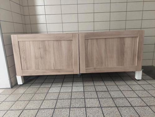 Ikea Besta tv meubel eikenfineer, Huis en Inrichting, Kasten | Televisiemeubels, Zo goed als nieuw, Minder dan 100 cm, 100 tot 150 cm