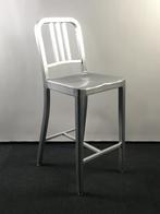 Design barkruk - Aluminium uniek en bijzonder!, Met voetsteun, Ophalen of Verzenden, 90 cm of meer, Metaal