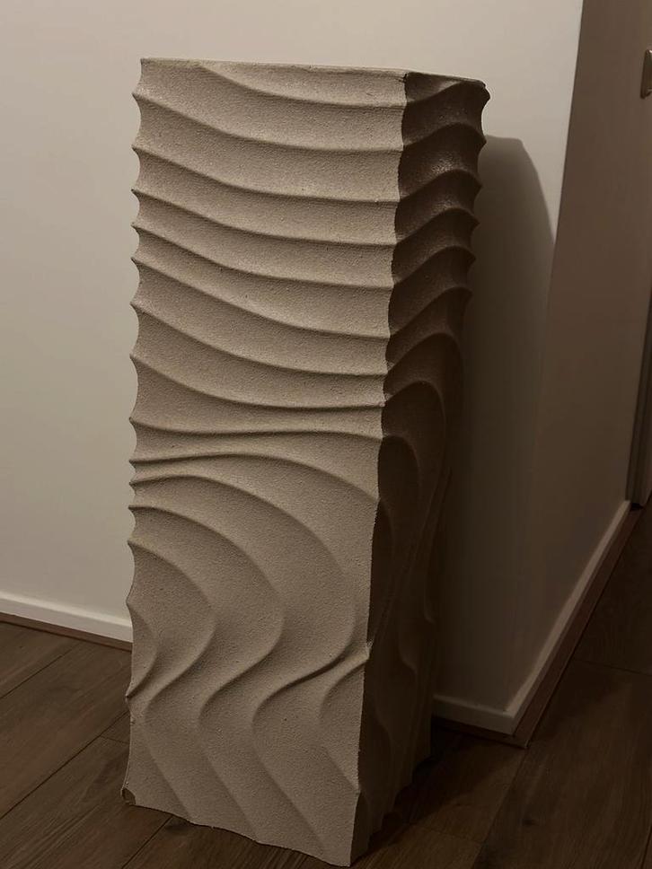 Decoratieve Pilaar / Zuil creme PTMD, Huis en Inrichting, Woonaccessoires | Vazen, Zo goed als nieuw, Overige kleuren, 75 cm of meer