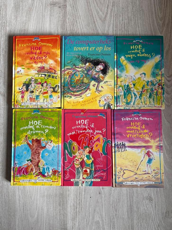 Francine Oomen - Hoe overleef ik? - 6 boeken, Boeken, Kinderboeken | Jeugd | 10 tot 12 jaar, Gelezen, Fictie, Ophalen of Verzenden