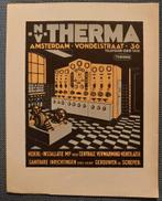 Reclame N.V. Therma Amsterdam Zuid Amsterdamse School, Ophalen of Verzenden, Gebruikt, Overige typen