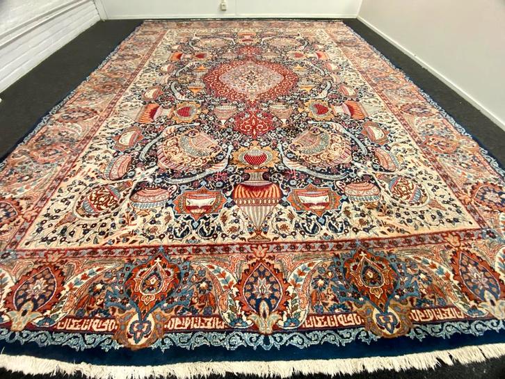 origineel handgeknoopt perzisch Kashmar tapijt, Huis en Inrichting, Stoffering | Tapijten en Kleden, Gebruikt, 200 cm of meer