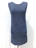 Leuke donkerblauwe jurk, stippen. mt S Merk Gsus Industries, Blauw, ., Ophalen of Verzenden, Zo goed als nieuw