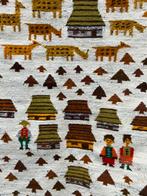 Handgeweven wandkleed  180x 97 cm uit Noorwegen, Ophalen of Verzenden, Zo goed als nieuw