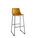 Vintage leren design stoelen, Piana franky stoel retro., Nieuw