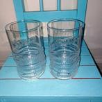 2 Stacked Oreo glazen Glas met relief opgestapelde oreo's, Ophalen, Glas of Glazen, Overige stijlen, Glas