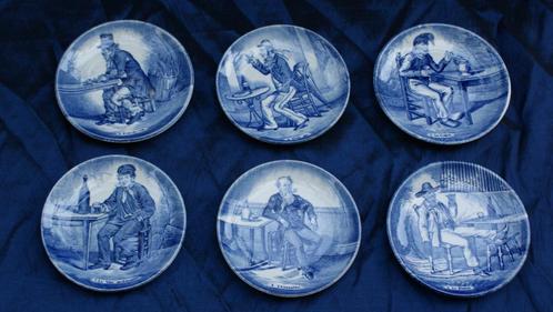 Delfts blauw van Royal Sphinx by Boch 6 x, Antiek en Kunst, Curiosa en Brocante, Ophalen