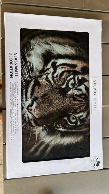Glasschilderij tijger beschikbaar voor biedingen