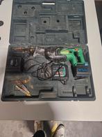 Hitachi reciprozaag 240V met 2 accu's en koffer, Doe-het-zelf en Verbouw, Gereedschap | Zaagmachines, Ophalen, Gebruikt, Reciprozaag