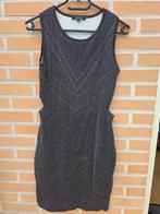 Nikkie jurk glitter 36/S, Maat 38/40 (M), Verzenden, Zwart, Zo goed als nieuw