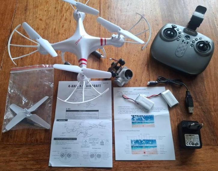 Te koop: Gebruikte HJHRC 4-Axis R/C Drone met Camera, Audio, Tv en Foto, Drones, Gebruikt, Drone met camera, Ophalen of Verzenden