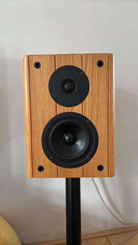 JK optima 2 luidsprekers, Audio, Tv en Foto, Luidsprekers, Zo goed als nieuw, Front, Rear of Stereo speakers, Overige merken, Ophalen