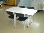 kantinetafel met 4 stoelen, Ophalen, Overige materialen, Gebruikt, 50 tot 100 cm