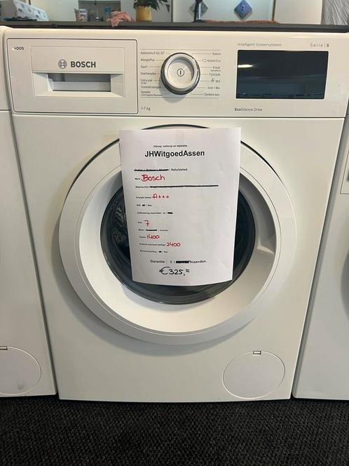 Bosch wasmachine I-dos 7kg A+++. Garantie en bezorgd., Witgoed en Apparatuur, Wasmachines, Refurbished, Voorlader, 6 tot 8 kg